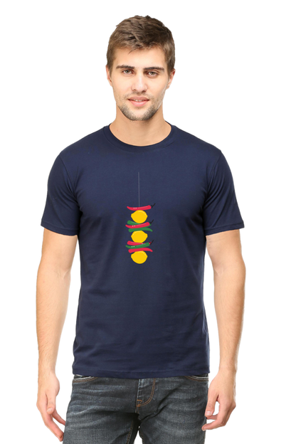 Graphic T-Shirt with Hindi Quote Nimbu Mirchi | Unisex T-Shirts for Men & Women | 100% Cotton | Casual Graphic Tee | Cash on Delivery Available